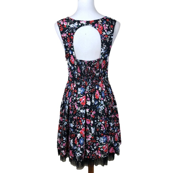 Free People Floral Sun Kissed Summer Swing Dress Womens 12 - Picture 5 of 9